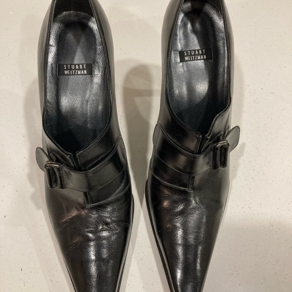 Killer Stuart Weitzman black leather booties - Picture 2 of 10